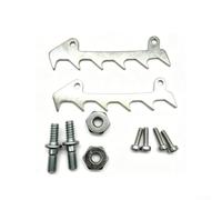 Replacement Guide Plate Adjusting Kit Including Screw Nut and Dual Head Bolt for MS170 MS180 MS210 MS250 Chainsaw Chain Tensioner Silver Heavy-Duty Metal Set for Arborists Woodcutt(A)