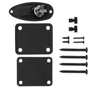 Replacement Guitar Jack Socket Plates for Electric Guitar Black Iron