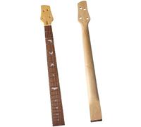 Replacement Guitar Neck 4-String 22-Fret Electric Bass Guitar Neck Matte Maple Right-Handed Ukulele Handle Modified DIY Guitar Instrument
