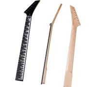 Replacement Guitar Neck 6-string 24-fret Flame Neck Plus Maple Neck Rosewood Double-shake Electric Guitar Modified DIY Professional Instrument