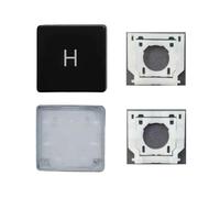 Replacement H Keycap Keys and Hinges Compatible for Surface Laptop 3/4/5/6/7 13.5/15inch 1867 1868 1872 1873 1950 1951 1952 1953 2033 2036 Keyboard H Key Cap (Black)