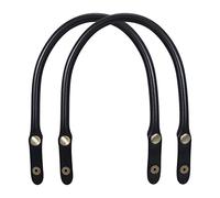 Replacement Handbag Handles Leather Straps with Snap Button for DIY Bag, Purse, Laptop Bag, Briefcase Making Accessories