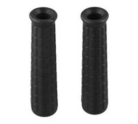 Replacement Handle Covers 30mm Black Rubber Grips Non-Slip Shock Absorbing for Wheelbarrow Hand Truck Garden Trolley Pair(114x16mm)
