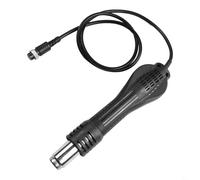 Replacement handle for 858A 858D soldering station welding table, rated for 12V and 24V use, constructed from plastic and metal with heat resistance and non slip feature (24V)