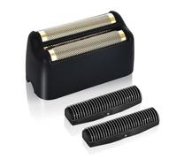 Replacement Head Compatible with BaByliss Pro FX3 Foil Shaver, FXX3RFB Matte Black Replacement Foil Compatible with BaBylisspro FX3 Shaver,Hypoallergenic Gold Titanium Foil Top + 2 Sharp Durable Blade