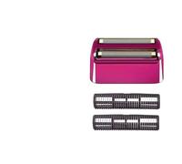 Replacement Head Foil And Cutters Blade Fit ,Compatible For BaBylissPRO ,Compatible For Barberology ,Compatible For FXFS2, Double Foil Electric Shaver,Compatible For BaByliss, Razor(FXFS2-Rose red)