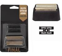 Replacement Head for Professional Shaper Shaver, Gold Foil and Cutting Bar, Compatible with Wahl Series 5 Star 7043/7031 Super Close Shaving for Professional Barbers and Stylists
