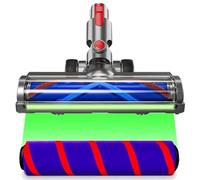 Replacement Head Parts for V7/V8/V10/V11/V15, 270° Torque & Anti-Tangle Motor-Driven Brush Roll with LED Light Dust Detection, Quick-Release Head Attachments for Carpets, Hardwood Floors & Tiles