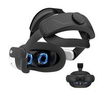 Replacement Head Strap for Meta For Quest3S VR Headset with Retractable Adjustment Mechanism to Provide Stable and Comfortable Fit for Extended Virtual Reality (Black)