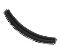Replacement Headband Cover for Gaming Headset featuring Memory Foam Cushion Dark Tone Leather(Black/White)