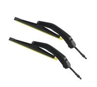 Replacement Headlight Wiper Pair RH+LH For Volvo 960 S80 S90 V90 340 360 740 760 940 Replacement - OEM 274431 - Plastic Black