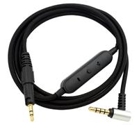 Replacement Headphone Cable with Inline Remote Control for ATH M40X M50X M60X M70X 3 5mm Audio Jack Nylon 5N LC OFC Oxygen Copper Core (Wired Model)