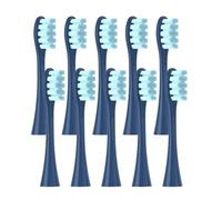 Replacement Heads，Compatible for Oclean Flow/X/X PRO/ Z1/ F1/ One/Air 2 /SE Brush Soft Sonic Toothbrush Vacuum(10 Blue)