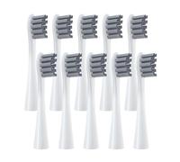 Replacement Heads，Compatible for Oclean Flow/X/X PRO/ Z1/ F1/ One/Air 2 /SE Brush Soft Sonic Toothbrush Vacuum(10 Grey)