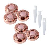 Replacement Heads Compatible with Finishing Touch Flawless Generation 1 Hair Remover, 6 Pack Facial Hair Remover Women's Painless Rose Gold with Cleaning Brushes