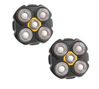 Replacement Heads Compatible with Microtouch Titanium Electric Head Shaver, Titanium Razor Replacement Blades for Micro Touch Head Shaver, Hypoallergenic Hair Clippers Blades for Bald Men - 2 Pack