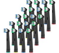 Replacement Heads Compatible with Oral-B, Medium-Soft Bristles, 20 Pack