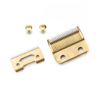 Replacement Heads for Wahl, 2 Hole Clipper Blade Replacement Blades,Hair Clippers Attachments, Adjustable Detachable Stainless Steel Blades for Barbers (Gold)