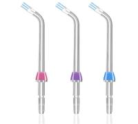 Replacement Heads for Waterpik Flosser 3 Pack Plaque Remove Brisles Tips Heads Compatible with Waterpik Water Flosser Oral Irrigator Water Floss Replacement Plaque Brush Head Accessories