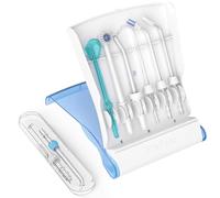 Replacement Heads for Waterpik, Replacement Picks for Water Pik Water Flosser (8 Tips Combo + Storage Case + Travel Case Bundle)