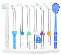 Replacement Heads for Waterpik, Waterpik Water Flosser Replacement Tips for Water Flosser Deep Cleaning Teeth (8 Aquaflosser Tips) (8 Tips Combo)