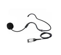 Replacement Headset Headworn Microphone for Audio Technica ATW1101/H Wireless Headset Microphone System, 4-Pin Hirose (HRS) Female Connector, Cardioid Condenser, Black