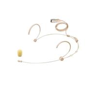 Replacement Headset Microphone for Audio Technica ATW-T3201 3000-Series Body-pack transmitter, Condenser, Omnidirectional, with 4-Pin Hirose (HRS) Female Connector, Beige