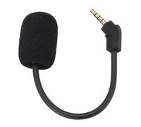 Replacement Headset Microphone Noise Cancelling Detachable Gaming Headphone Mic with Foam Cover Plug and Play Adjustable 360 Degree Bendable Arm with for Cloud Revolver S