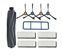 Replacement HEPA Filter Main Side Brush Kits Compatible with ILife A7 A9S Vacuum Accessories (10PCS KIT)