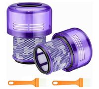 Replacement HEPA Filters for Dyson V11 Animal, Absolute, Torque Drive, Total Clean, V15 Detect, SV14 SV17 SV22 - Post-Motor Filters + 2 Cleaning Brush, Washable & Reusable
