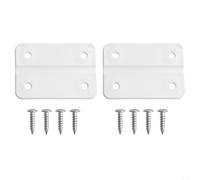 Replacement Hinges for Igloo Coolers, 2 Pack Plastic Cooler Hinges with 8 Stainless Steel Screws, White Repair Parts Kit Compatible with for Coleman Ice