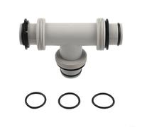 Replacement Hose Adapter for Intex Pool Parts 1.5 Inch Tee T-Joint Split Plunger Valve Connector Plastic with Rubber O-Rings Garden Yard Equipment