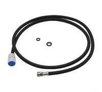 Replacement Hose for Kitchen Tap with Pull-Out Shower 1500 mm, Sink Mixer Tap Replacement Parts, Kitchen Mixer Tap Shower Hose Made of Nylon G1/2 Inch Thread, Black
