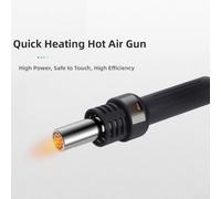 Replacement Hot Air Desoldering Station Handle for 858D 852D 8586B - Efficient Heat Distribution and Secure Grip for Extended Usage (LT850 852D)