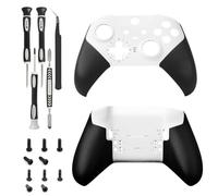 Replacement Housing Case Faceplate Cover Bottom Shell Compatible for Xbox One Elite Series 2 Controller Replacement Parts（White）