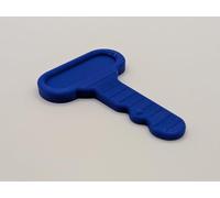 Replacement Ignition Key Compatible with Little Tikes Cozy Coupe, Durable Plastic Toy Car Key in Bright Blue, Spare Accessory for Ride On Car Dashboard, UK Made
