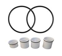 Replacement Immersion Pipe Seal, 2 Pieces, Compatible with Viega Tempoplex Immersion Pipe Model 6961.99 Article 585 982 for Series from 2006, OD 64 mm ID 57 mm Thickness 3 mm