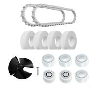 Replacement Impeller Belt Guide Pulley Kit With Climbing Wheels For Dolphin Pool Cleaners Compatible With DX6 M200 M400 M500 S200 Z5i For Premier CC Plus Models