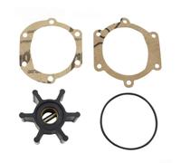 Replacement Inboard Water Pump Impeller Kit for Johnson F4 Model 09 1206B 1 with Brass Insert and Neoprene Blades for Marine Engine Use