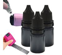 Replacement Ink - Lightweight Stamp Refill, Durable Black Pigment, Compact Bottle | Long Lasting Stamping Supply, Smooth Coverage Fluid Document for Labeling Office Writing esental