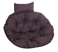 Replacement ions for Round Egg Swing Chair Thick Hanging Hammock Seat ion with Adjustable Pillow Washable Rattan Chair Pads in Taupe - Comfort & Style Upgrade