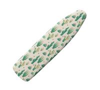 Replacement Ironing Board Cover With Padding Cactus Padded Iron Board Cover With Elasticated, Heat Resistant Cotton Polyester Fabric, Elasticated Edge Non-Slip Universal Fit130X35Cm/51X14In