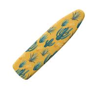 Replacement Ironing Board Cover With Padding Grass Heat Resistant Cotton Polyester Fabric, Anti Scorch Protector For Steam Iron, Elasticated Edge Non-Slip Universal Fit140X45Cm/55X18In