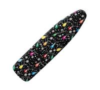 Replacement Ironing Board Cover With Padding Light Bulb Heat Resistant Cotton Polyester Fabric, Anti Scorch Protector For Steam Iron, Elasticated Edge Non-Slip Universal Fit140X45Cm/55X18In
