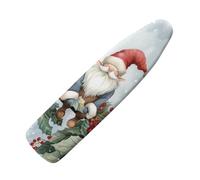 Replacement Ironing Board Cover With Padding Santa Claus Padded Iron Board Cover With Elasticated, Heat Resistant Cotton Polyester Fabric, Elasticated Edge Non-Slip Universal Fit130X35Cm/51X14In