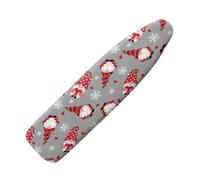 Replacement Ironing Board Cover With Padding Snow Heat Resistant Cotton Polyester Fabric, Anti Scorch Protector For Steam Iron, Elasticated Edge Non-Slip Universal Fit140X45Cm/55X18In