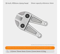 Replacement Jaws for Bolt Cutter Constructed from for Durable High Carbon Alloy Steel Blade for Wire and Metal Cutting (18inches)