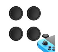 Replacement Joystick Covers for Nintendo Switch/Oled/Lite, Silicone Analog Joystick Cover Thumb Stick Cap, Thumb Grips for Nintendo Switch Joycon, Analog Stick Cover (4PCS Black)