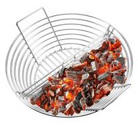 Replacement Kamado Classic Joe Charcoal Basket, Lump Ash Basket Fits Big Green Egg Grill, Large - Stainless Steel Holder With Divider. Smoking Accessories for 18" Grills