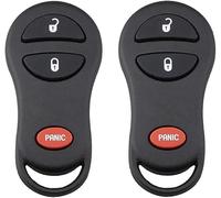 Replacement Key Fob for 2002-2005 Dodge Ram Truck 1500 2500/2001-2004 Dakota/2001-2003 Durango/2001-2003 Grand Caravan Keyless Entry Remote (GQ43VT17T), Set of 2